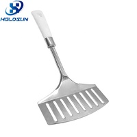Spatule à crêpes et à poisson perforée en acier inoxydable robuste de qualité supérieure avec poignée ergonomique pour la cuisine