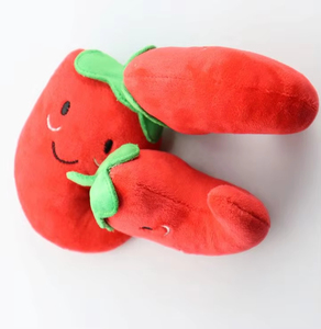 Wholesale Pet Cotton <b>Stuffed</b> <b>Soft</b> Plush Chilli Smile Dog Interactive Bite Resistant Teeth Cleaning Durable Chewing Squeaky <b>Toy</b> - Product Image 5
