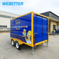 Remorque frigorifique WEBETTER personnalisée pour livraison mobile, chambre froide, stockage de fruits et crèmes glacées, remorque congélateur carrée