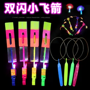 Giocattoli luminosi LED Light Small Flying Arrow catapulta Flying Rocket per bambini vendita calda all'ingrosso dalla fabbrica