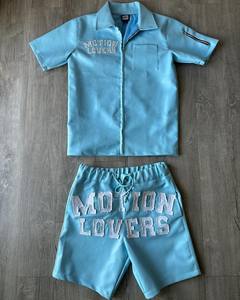 Giacche da <span class=keywords><strong>uomo</strong></span> personalizzate giacca <span class=keywords><strong>Bomber</strong></span> di alta qualità con Zip a maniche corte giacca di pelle e pantaloncini da <span class=keywords><strong>uomo</strong></span> in pelle Set corto - Product Image 2