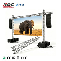 Location de stand d'exposition XGC, écran LED P3.91, mur vidéo sans soudure, luminosité 5000 cd, HDR10+, étanche IP65, garantie 3 ans, usage commercial