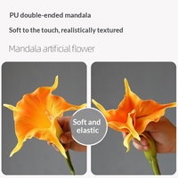 Fleur artificielle décorative en latex effet naturel Datura, fleur de trompette artificielle, décoration suspendue pour jardin