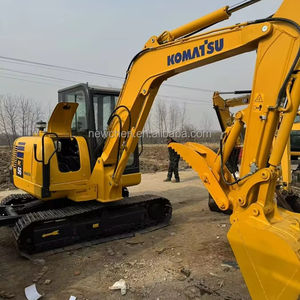 Miniexcavadora Komatsu PC56 Usada de 5.6 Toneladas con Motor, Caja de Cambios, Bomba, PLC, Motor, Engranaje, Rodamiento y 1 Año de Garantía - Product Image 1