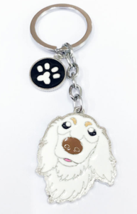 Una <span class=keywords><strong>serie</strong></span> personalizzata di badge in metallo con portachiavi in metallo A tema cane - Product Image 3