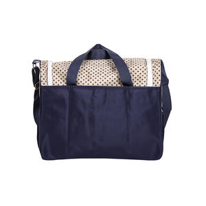 Ensemble de sacs de maternité pour bébé avec matelas à langer et accessoires, motif à pois rose, imperméable, extensible, pour mères et bébés - Product Image 4