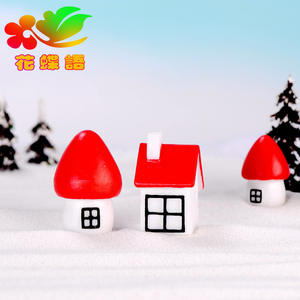 Maison de Noël Weij, artisanat décoratif du Nouvel An, ornements, accessoires de photographie, château de dessin animé, scène de neige - Product Image 3
