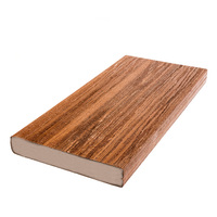 Planche de terrasse composite en PVC résistant aux fissures pour l'extérieur