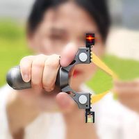 Slingshot de chasse semi-automatique Vip10 Laser Pakistan Pole, puissant, avec bande élastique plate, accessoires en acier inoxydable et poignée