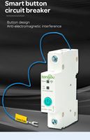 Medidor de Energía Inteligente Monofásico WIFI XBT TY-63WIFI, Monitorización de KWh, Interruptor Automático, Temporizador, Relé MCB 63A 6kA, 230V 50/60Hz