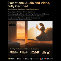 Projecteur laser XGIMI V10 4K UHD natif avec son Harman Kardon, IMAX Enhanced, Smart Cinema, vidéoprojecteur pour utilisation de jour