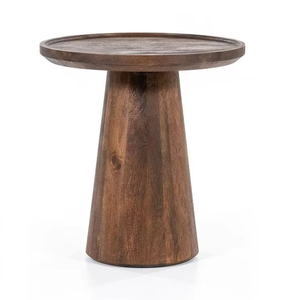 Classic Premium Solid Wooden <b>Side</b> <b>Table</b> With Elegant Hand Carved Design Durable Natural Wood Furniture For Living Room - Product Image 4