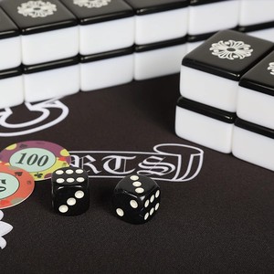 Sabots noirs pour la maison, effet vieilli, motif cœur, style Mahjong, tendance, cool, gothique, décontracté, 40/42/44, Sparrow - Product Image 3