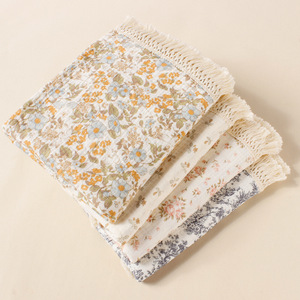 Couverture douce et agréable pour bébé, en mousseline de coton double couche, idéale pour poussette et berceau. - Product Image 2