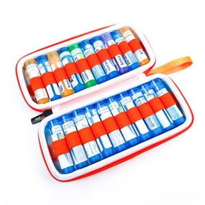 Professional Custom Hard Shell EVA Orange Pill <b>Storage</b> Case Travel Portable EVA First Aid Emergency Kit for 24 Pill Bottles - Product Image 4