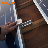 Braket Pemasangan Panel Surya di Atap, Rel Pemasangan Surya, Aluminium, Genteng Atap PV, Braket Atap, Rel Mini Surya