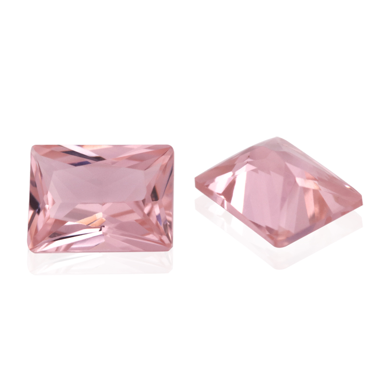 Заводские драгоценные камни ручной работы, свободный полированный морганит, драгоценный камень прямоугольной огранки, синтетический морганит