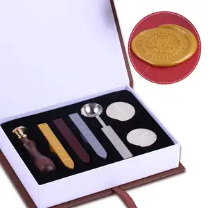 Antieke Wax Stempel Seal Kit Harry Potter Europese Gothic Alfabet Stempel Zilver Goud Rood Zegellak Messing Hout Stempel Set