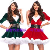 Chapeau de Père Noël pour adulte, ensemble de costume de Noël tendance pour performance de danse, idéal pour les fêtes et les événements, accessoire de fête de Noël pour fille