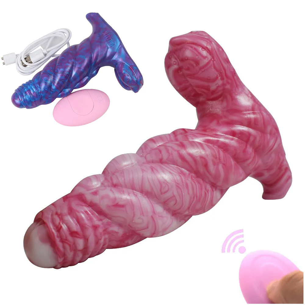 Großhandel Frauen Vibrator Adult Sexspielzeug Flüssiges Silikon G-Punkt Weicher künstlicher Penis Weiblicher Masturbation spielzeug Dildo