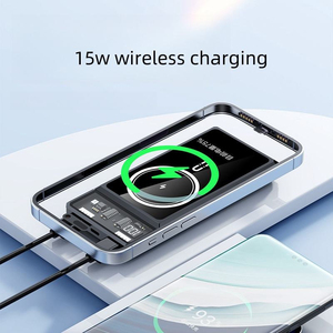 <span class=keywords><strong>Batterie</strong></span> <span class=keywords><strong>externe</strong></span> portable magnétique transparente ultra-fine 10000 mAh, charge rapide 22,5 W, design aléatoire disponible - Product Image 3