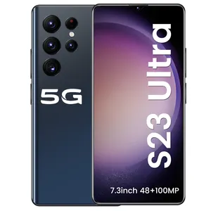 2023 yeni ultra yüksek hızlı S23 Ultra 16GB + 1TB 5G akıllı telefon 7.2-inç 48MP + 100MP Snapdragon 8 + 2 Android 12 akıllı oyun telefonu