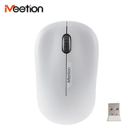 Mouse Nirkabel Mini Tipis Meetion R545 Flat Lightweight USB 2.4G Optical Driver untuk Windows dan Mac