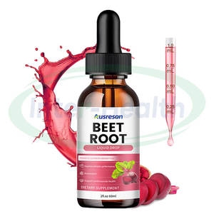 Ausreson OEM Halal Rote-Bete-Extrakt Bio Leberunterstützung Herzgesundheit 60ml Rote-Bete-Nahrungsergänzungsmittel Rote-Bete-Flüssig-Tropfen - Product Image 1