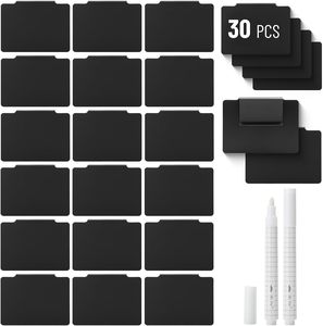 Giỏ nhãn clip trên thiết lập có thể tháo rời bin nhãn clip trên với 2 Chalk Markers lưu trữ bin nhãn - Product Image 1