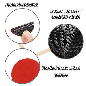 Kits d'accessoires d'intérieur de voiture en fibre de carbone souple autocollant d'habillage pour Land Rover <span class=keywords><strong>Discovery</strong></span> <span class=keywords><strong>Sport</strong></span> 2015-2019 - Product Image 4
