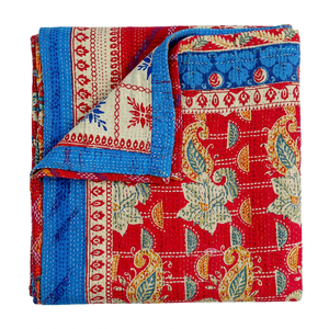 Wholesale Indian Fine Stitched Kantha <b>Throw</b> Handmade Kantha <b>Quilt</b> - Product Image 1