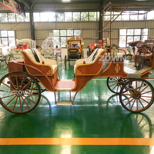 รถม้าไฟฟ้าสไตล์วินเทจ ล้อซี่ลวดแบบย้อนยุค ห้องโดยสารเปิดโล่ง สำหรับงานแต่งงาน ขบวนพาเหรดชมวิว - Product Image 4