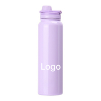 Gobelet isotherme à double paroi, anti-fuite, avec couvercle rabattable, réutilisable, en métal, portable pour la salle de sport, les voyages en voiture, la vie quotidienne