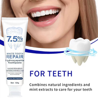 Dentifrice de marque privée haut de gamme NHAp avec emballage de luxe, formule personnalisée à base de nano-hydroxyapatite, fabricant