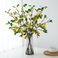 Branche de fruits au citron simulée Style européen petit arrangement de fleurs fraîches pour la décoration d'hôtel à la maison accessoires de photographie