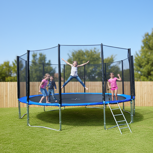 Trampoline de jardin familial <span class=keywords><strong>Sunsky</strong></span> 15 pieds en PVC, idéal pour enfants, intérieur/extérieur, sans filet de protection – Offre Spéciale - Product Image 3