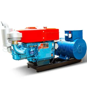 Sharpower Enkele Drie Fase Borstelloze St Stc Ac Dynamo Synchrone Generator Met Dieselmotor