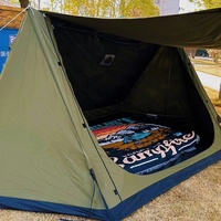 Grande tente de camping quatre saisons, tente de camping en toile de coton poly, tente chaude avec poêle, tente de pique-nique