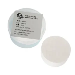 Supplies for laboratory experiments 47mm 50mm Size aperture customized glass Fiber membrane filter paper Kertas membran