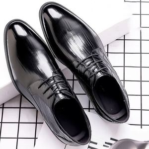Designer Men's High Quality <b>Height</b> <b>Increasing</b> <b>Shoes</b>-Elegant Gentleman's Party Wedding Business Formal <b>Shoes</b> Waterproof - Product Image 5