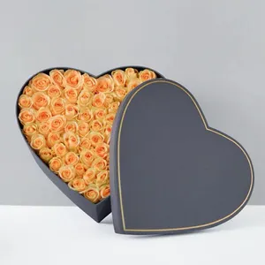 ローズギフトボックスセットハート長方形シリンダー包装バレンタインデーcajas para flores y amor al mayor flower box