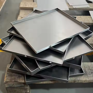 Nhỏ Khay thép không gỉ cho lò nướng bánh mỳ nướng thịt nướng hình chữ nhật tấm nướng PAN cho lò sử dụng tấm chế tạo kim loại - Product Image 2