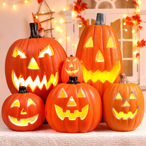 Wholesale Halloween Pumpkin <b>Light</b> LED Jack O Lantern <b>Light</b> up Pumpkin Lantern for Halloween Event Store <b>Window</b> Display - Product Image 2