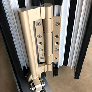 Lüks Modern anti-sıyırma boya alüminyum çerçeve akordeon katlanır kapı katlanabilir kızak ile fiberglas ekran örgü - Product Image 5