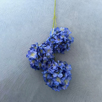 Tanaman Hydrangea Buatan 3 Kepala yang Realistis, Batang Bunga Palsu, Grosir untuk Dekorasi Pernikahan, Natal, Rumah, Kantor, Hotel