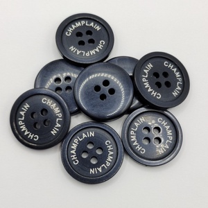 Tùy Chỉnh 32L 20Mm Thời Trang 4 Lỗ Tròn Phẳng Hiệu Lực Ngọc Trai Nhựa Nhựa Màu Hải Quân Nút Cho Áo Quần Áo - Product Image 2