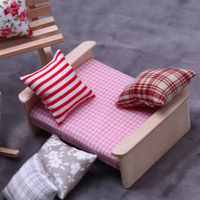 Coussins miniatures pour maison de poupée, coussin de canapé, mini coussins pour poupées, accessoires de chambre à coucher pour maison de poupée 1/12
