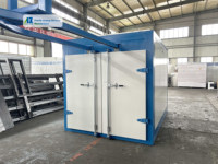 Four de peinture électrostatique à chauffage électrique personnalisable avec système de rail supérieur et de rail inférieur