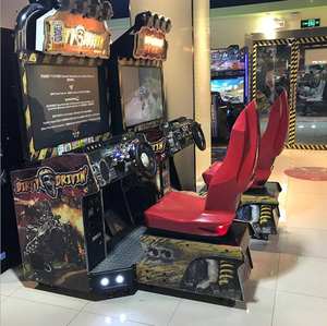 Simulador de conducción sucia de juego de carreras de barro que funciona con monedas y logotipo personalizado con efectos realistas, máquina de arcade todoterreno para zonas de juego - Product Image 3