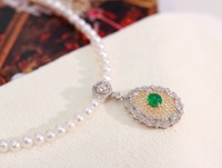 Collar con Colgante de Diamante de Oro de 18K con Certificado Internacional, Ovalado Natural con Cierre Universal - Regalo